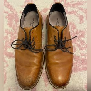 Mens banana republic genuine leather dress shoes